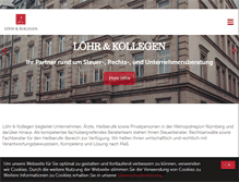 Tablet Screenshot of loehr-kollegen.de